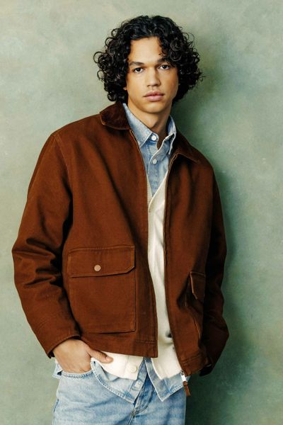 Veste zipp&eacute;e col velours