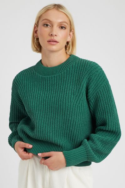 Pull col rond en maille