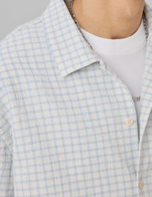 Chemise manches courtes &agrave; carreaux