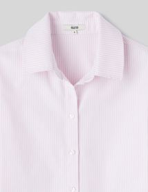 Chemise courte ray&eacute;e
