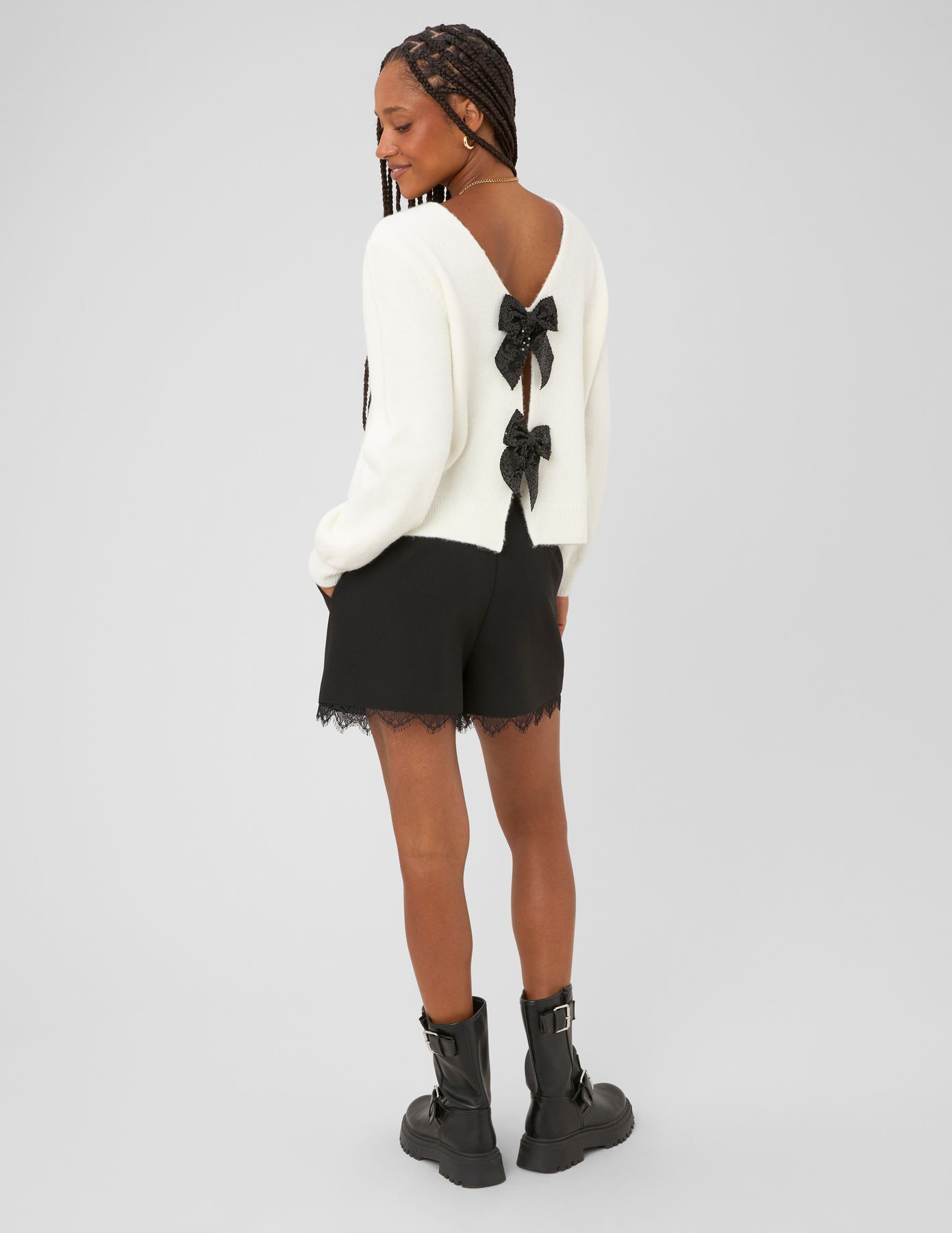 Gilet noeuds sequins
