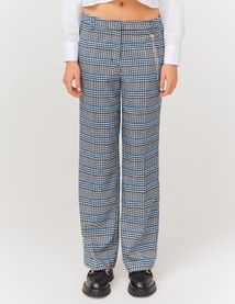 Pantalon carreaux avec chaine