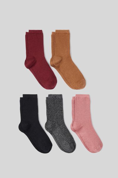 Lot de 5 paires de chaussettes lurex