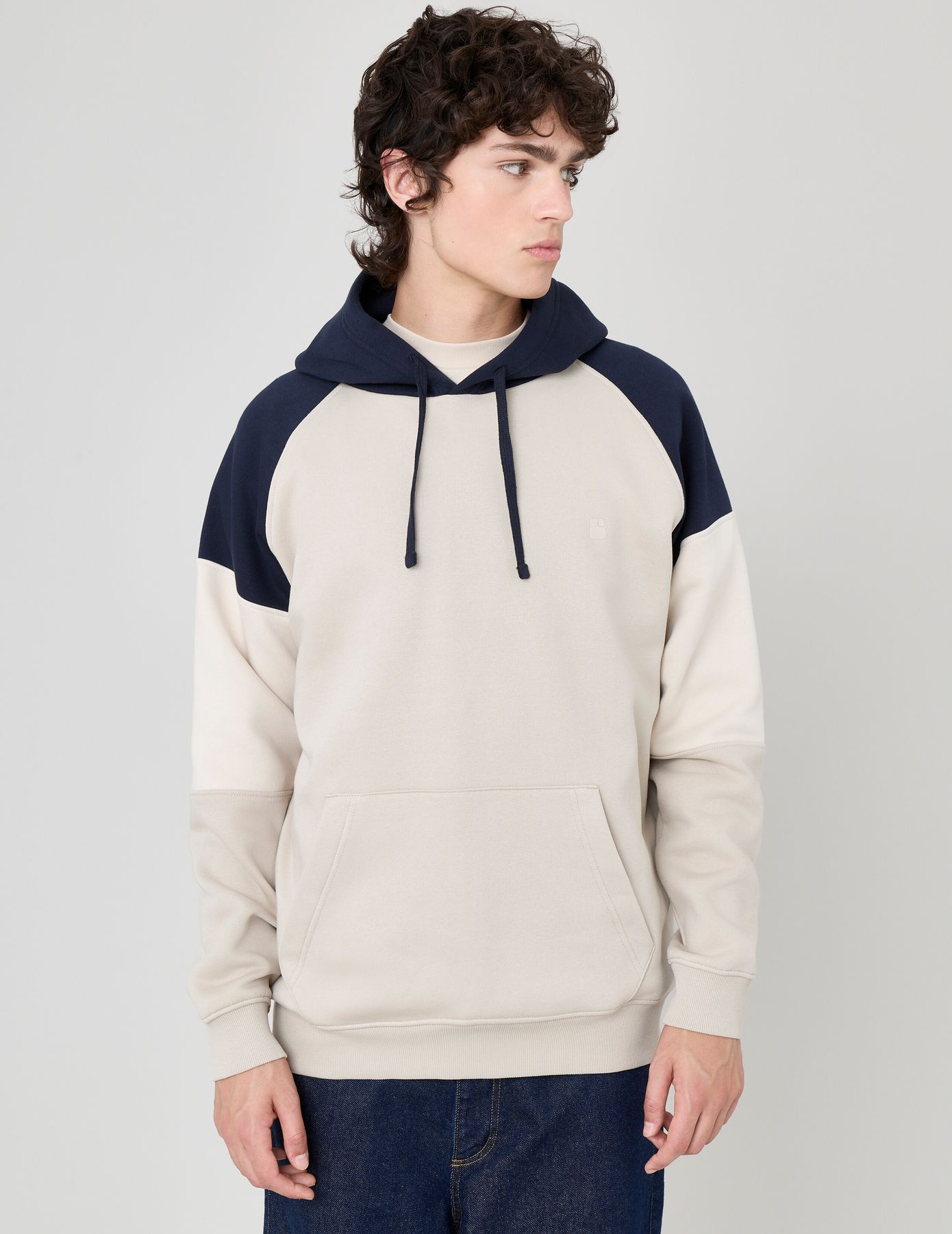 Sweat colorblock à capuche