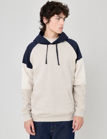 Sweat colorblock à capuche