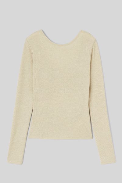 T-shirt dos nu pailleté