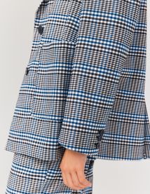 Blazer à carreaux
