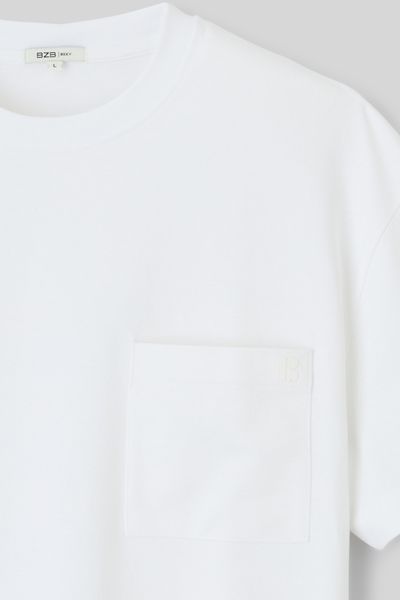 T-shirt boxy poche