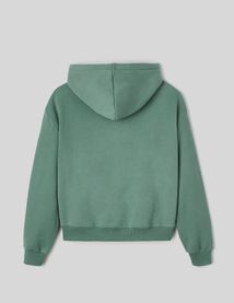 Sweat col capuche brod&eacute;