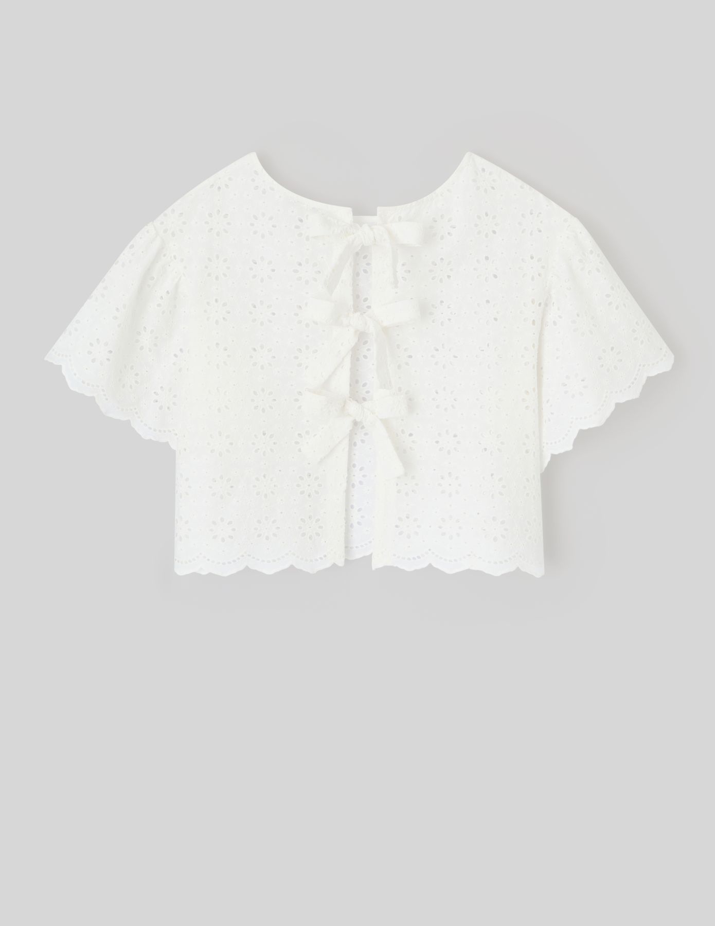 Blouse en broderie anglaise