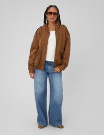 Blouson su&eacute;dine