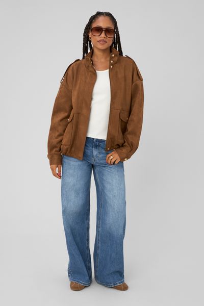 Blouson su&eacute;dine