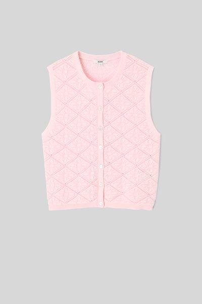 Gilet sans manches en crochet