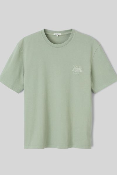 T-shirt garment dye imprimé