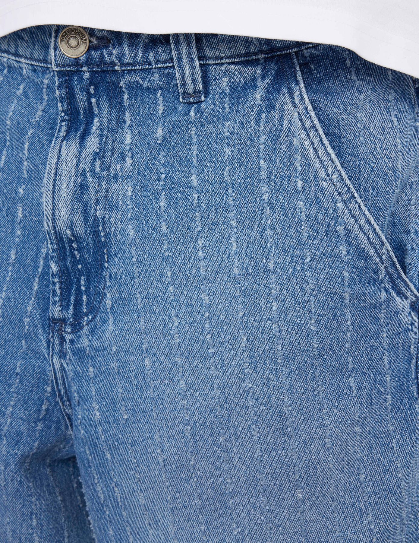 Bermuda en jean fantaisie