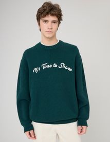 Pull broderie fantaisie