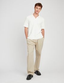 Polo matière fantaisie