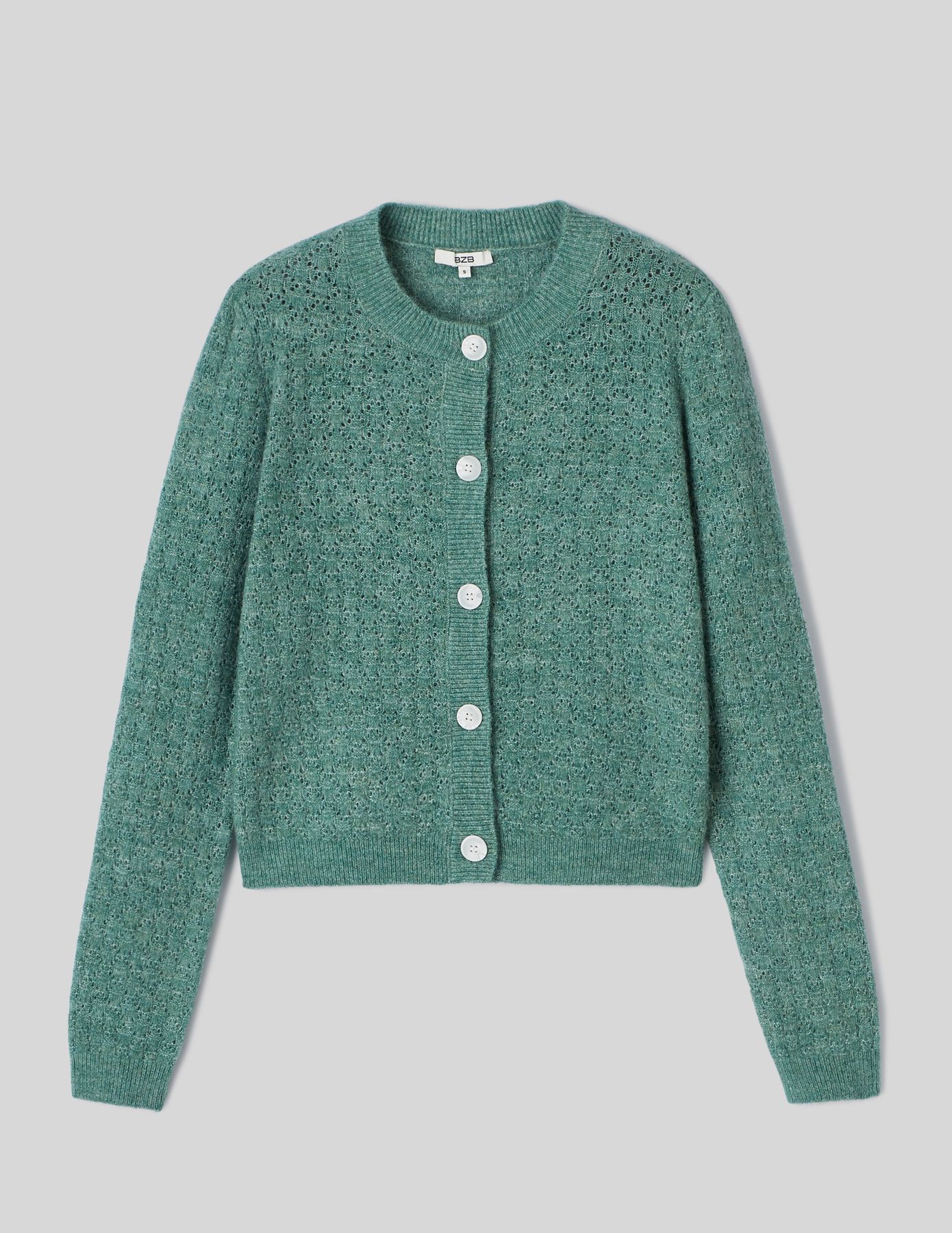 Gilet col rond boutonné