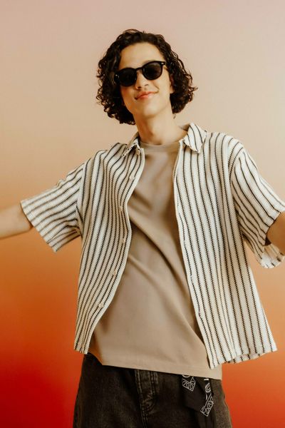 Chemise manches courtes tricot