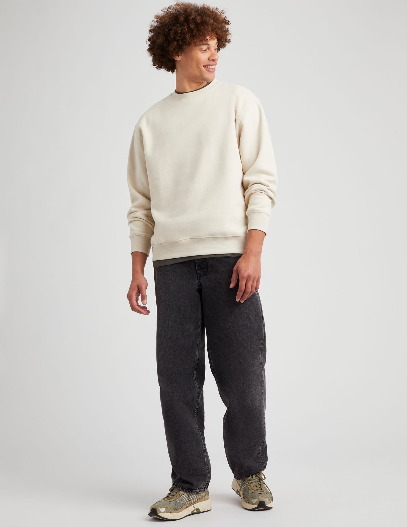 Sweat col rond uni