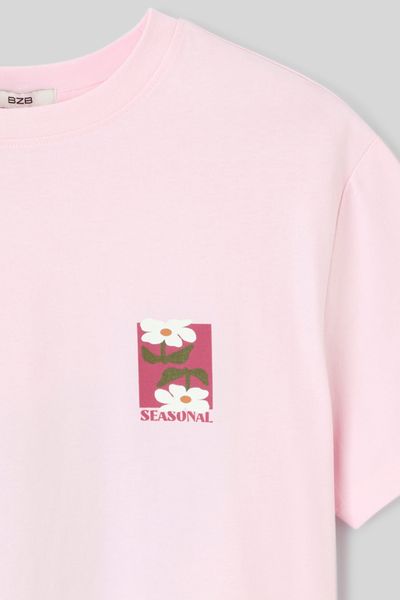 T-shirt imprim&eacute; devant / dos