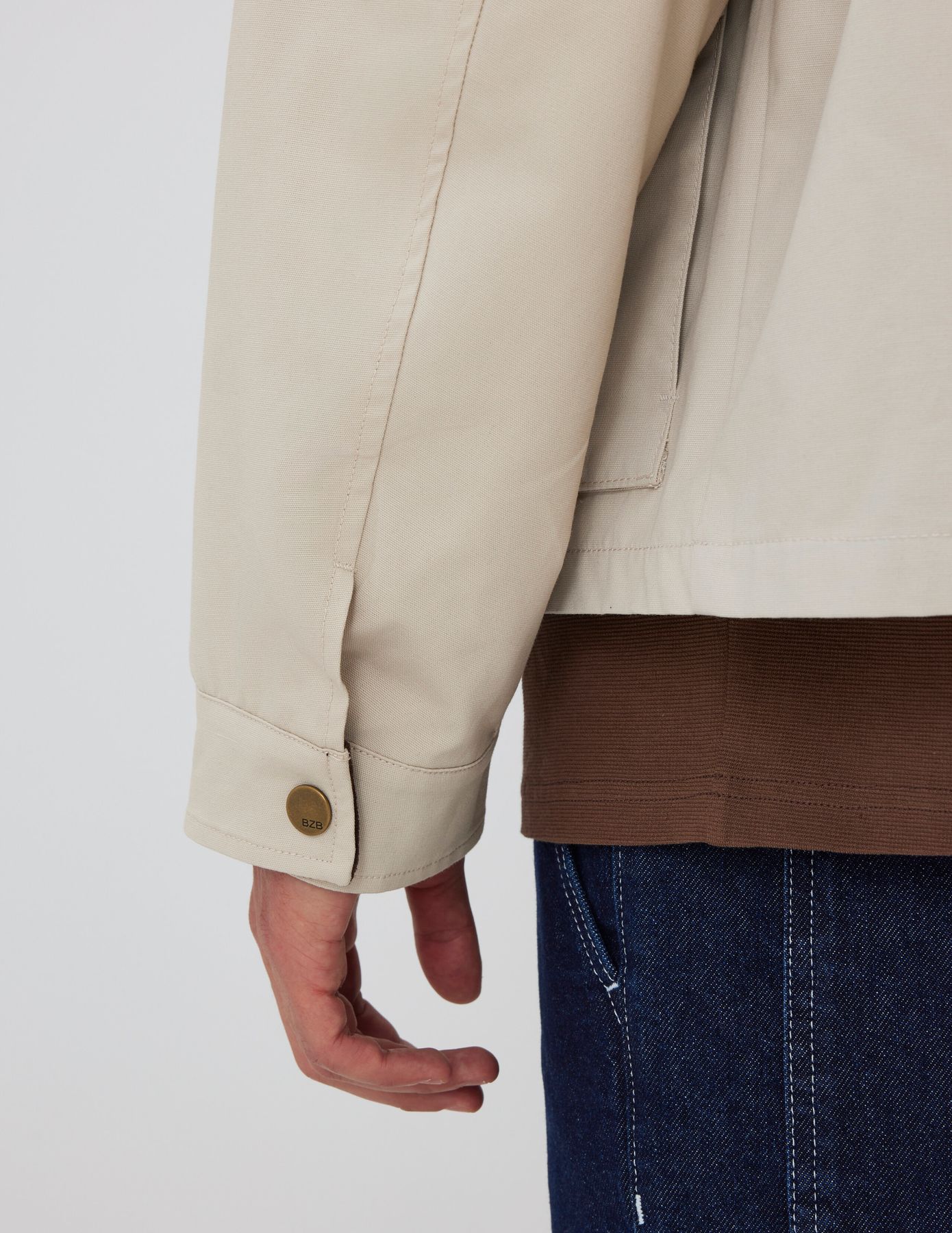 Veste zippée col velours