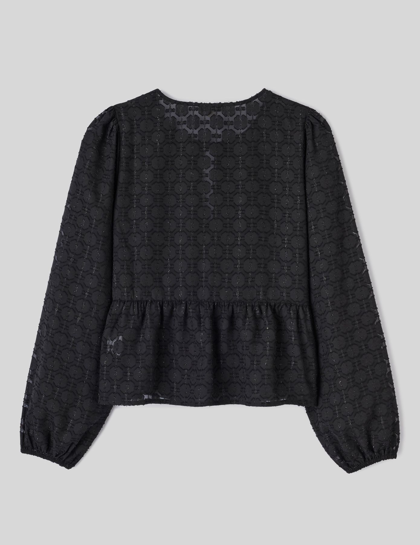 Blouse à nouer jacquard