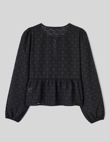 Blouse à nouer jacquard