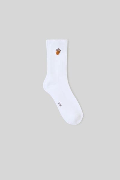 Chaussette unitaire broderie