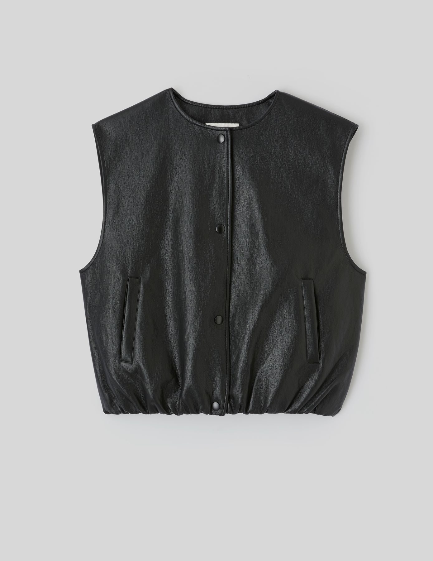Gilet sans manches en tissu enduit