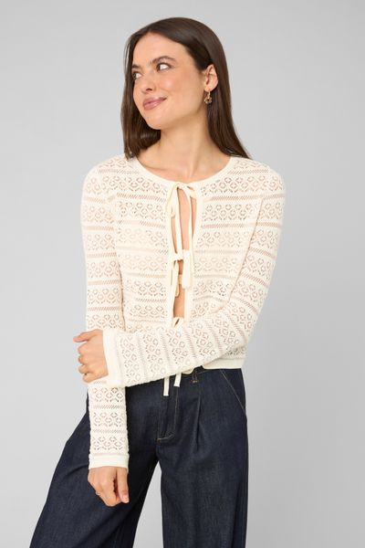Gilet maille ajour&eacute;e