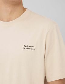 T-shirt broderie poitrine