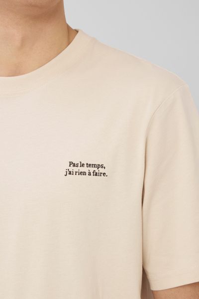 T-shirt broderie poitrine
