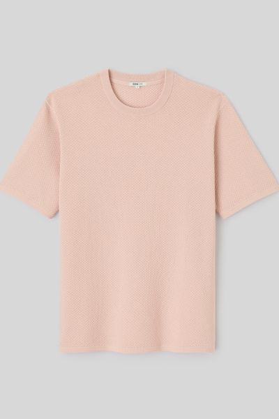T-shirt maille textur&eacute;e