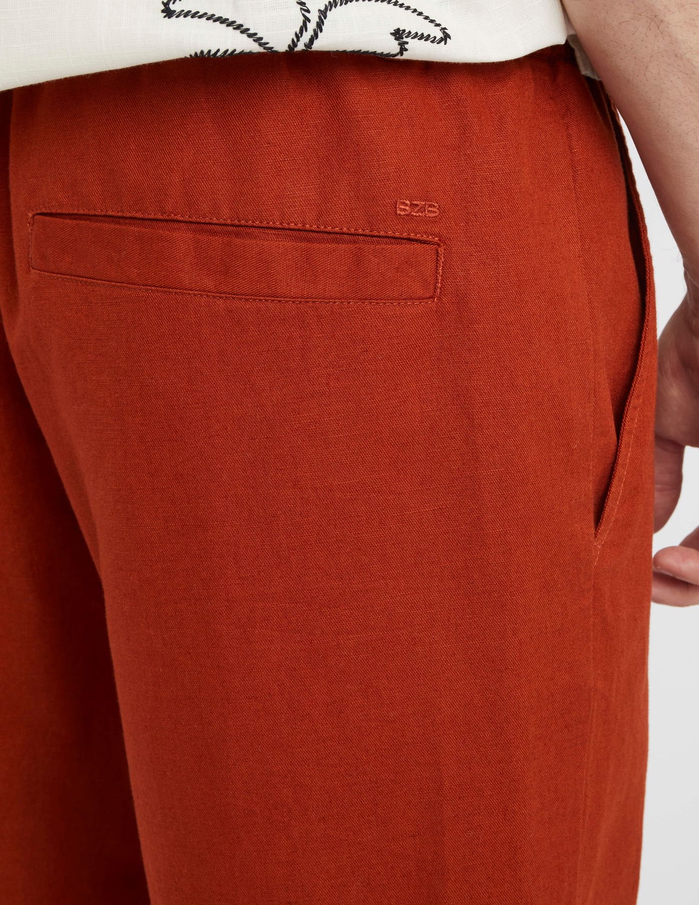 Pantalon de ville coton lin