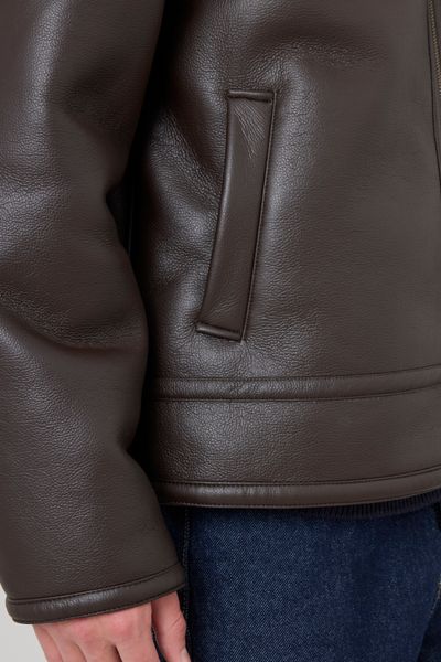 Blouson zippé col sherpa