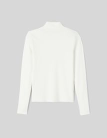 T-shirt col montant uni