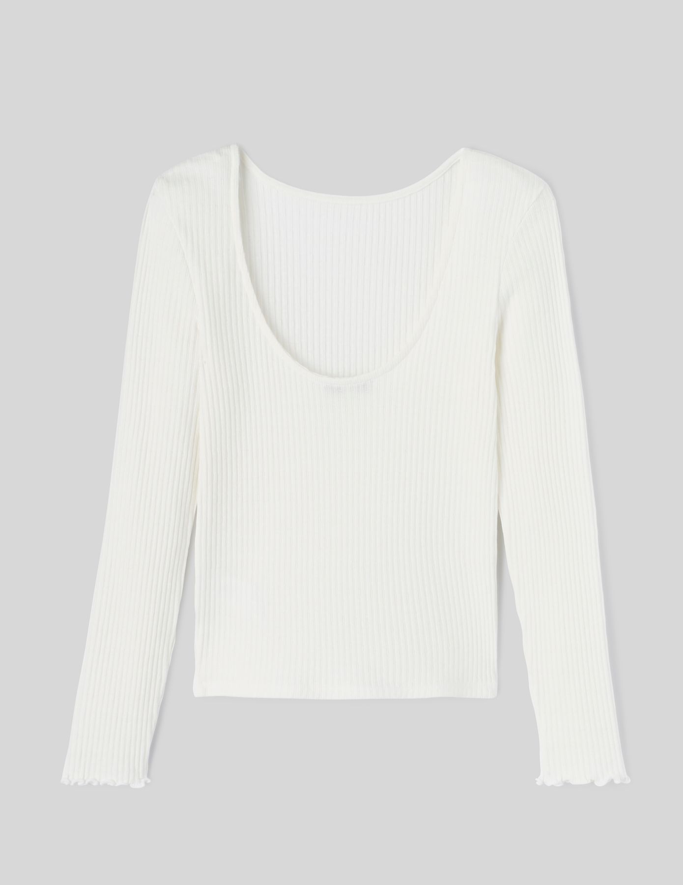 T-shirt dos nu manches longues