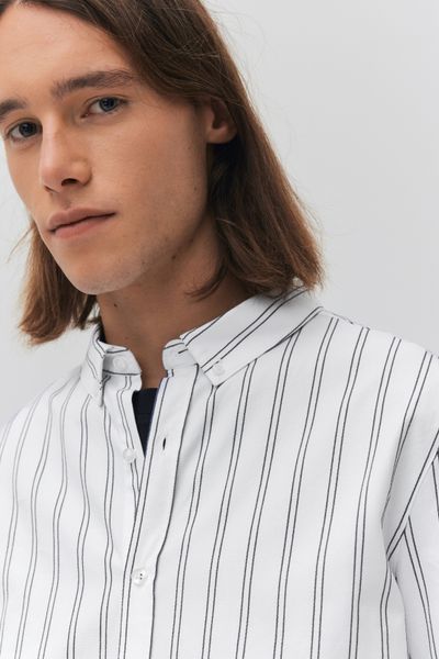 Chemise rayée droite