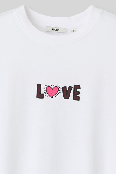 T-shirt collab Keith Haring imprimé devant/dos