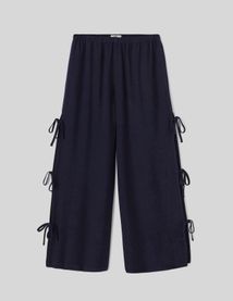 Pantalon fluide avec noeuds