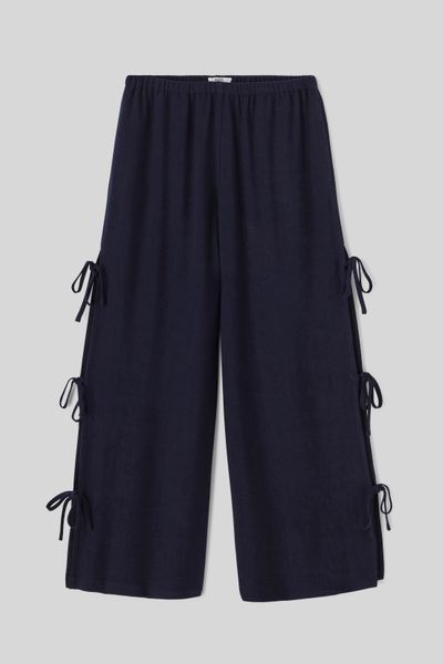 Pantalon fluide avec noeuds