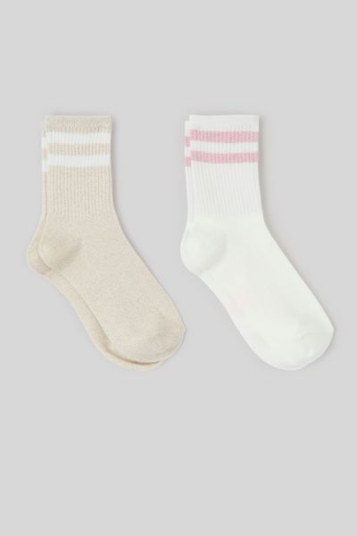 Lot de 2 paires de chaussettes &agrave; fil m&eacute;talis&eacute;