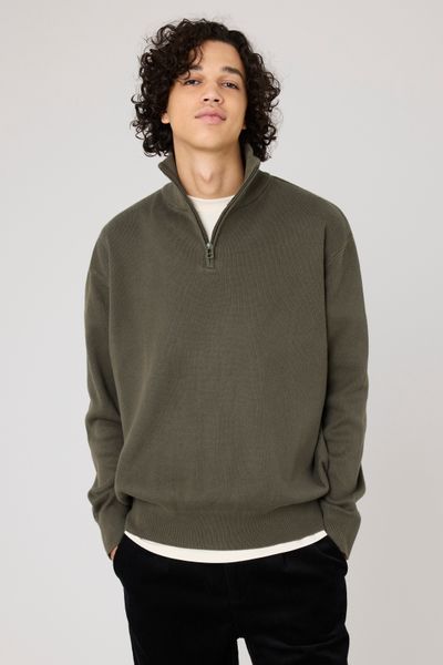 Pull col montant zippé