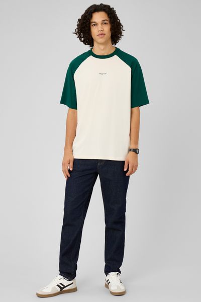 T-shirt manches contrast&eacute;es