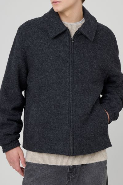 Blouson zipp&eacute; en laine