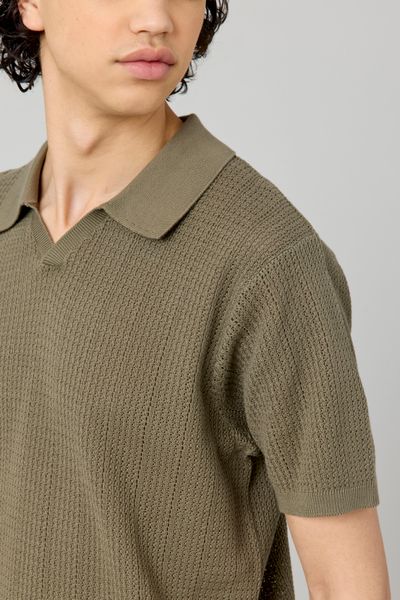 Polo maille ajourée