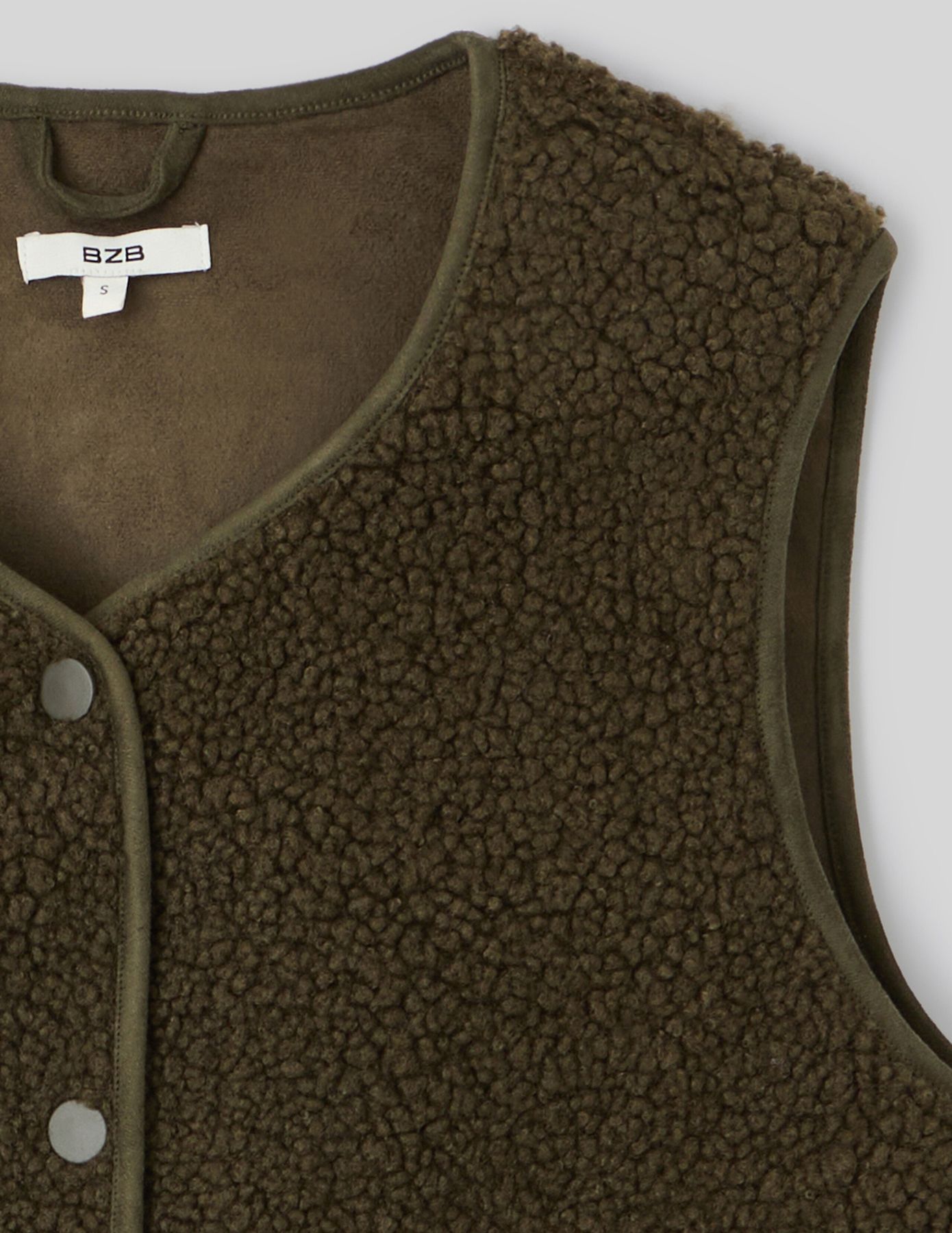 Gilet sans manches en sherpa