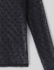 T-shirt r&eacute;sill&eacute; imprim&eacute; flock