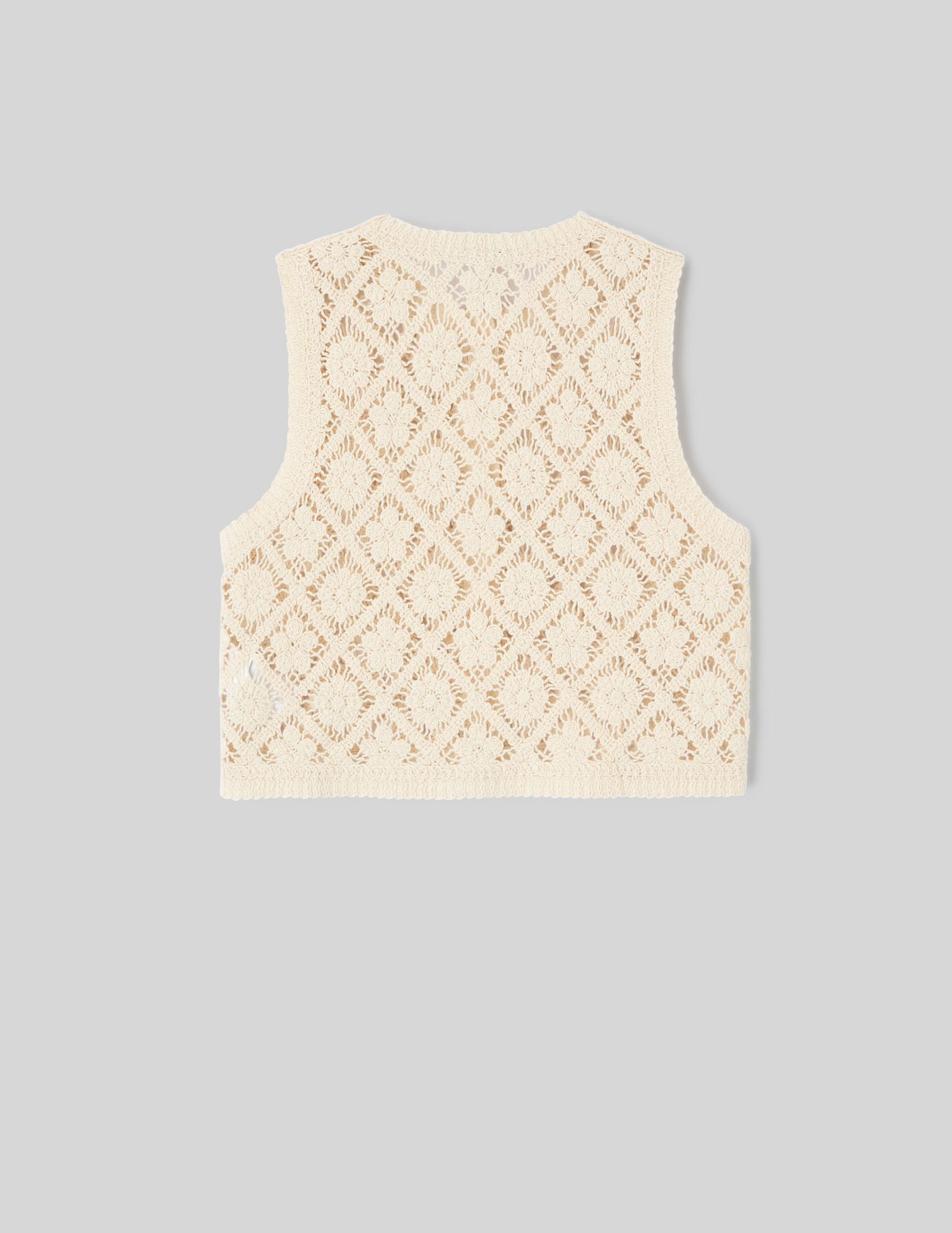 Gilet sans manche au crochet